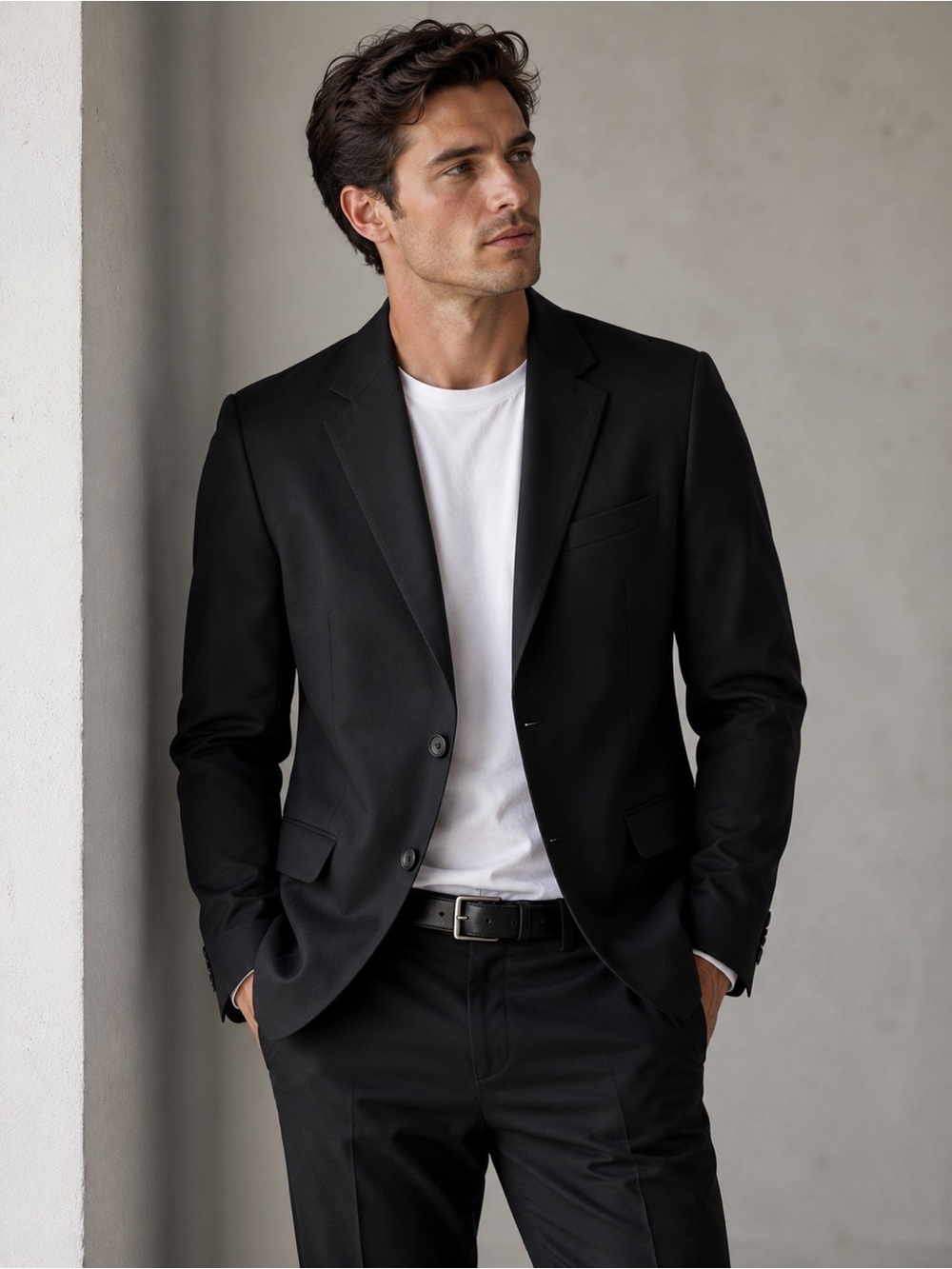 Rag & Bone Wool Blend Blazer in Black Men's 40